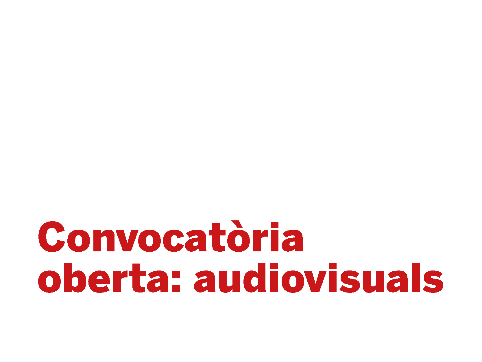 Convocatòria Oberta Audiovisuals Promocionals De L’escola